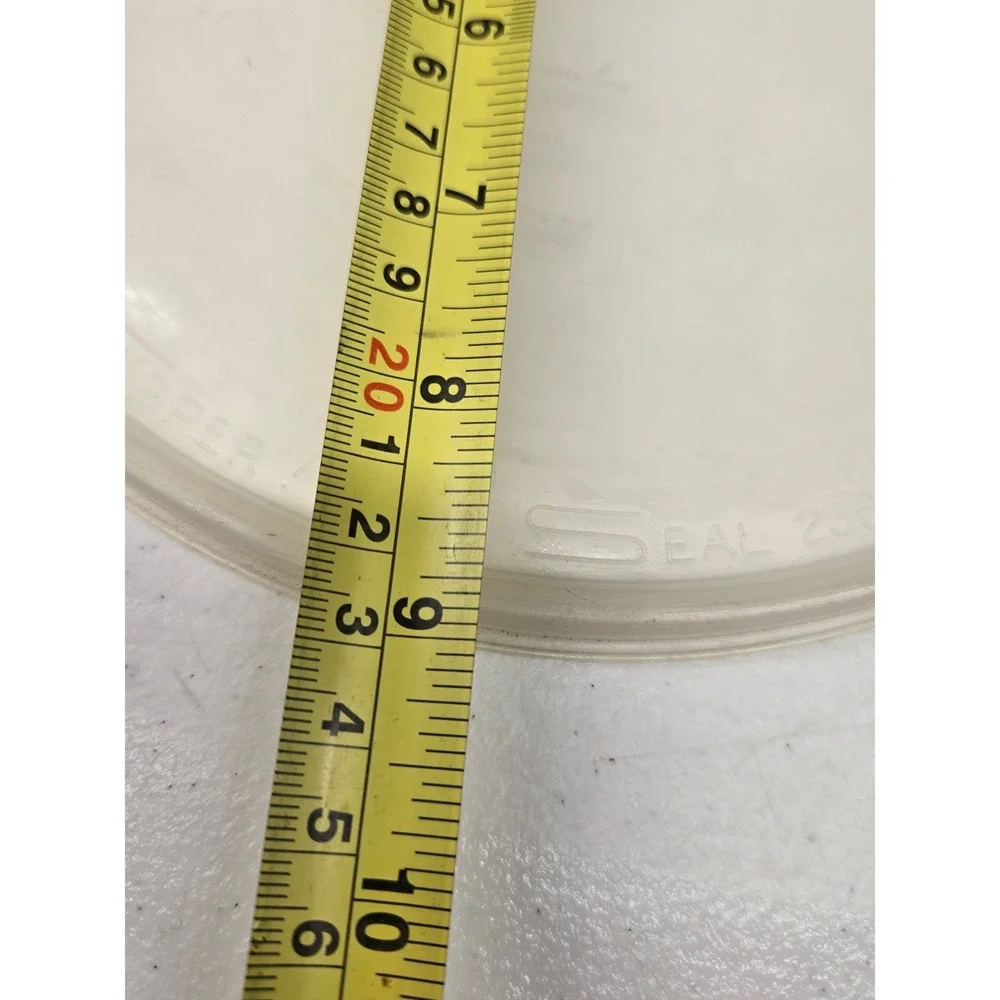 Tupperware Replacement Lid Seal 230-1 Translucent White Round 9 inch Vintage